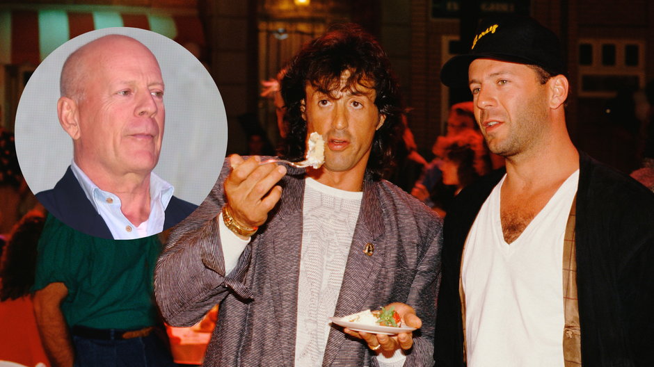 Sylvester Stallone i Bruce Willis, 1991 r.