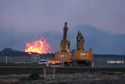 Erupcja wulkanu na Islandii. Strumień lawy niszczy kolejne domy
