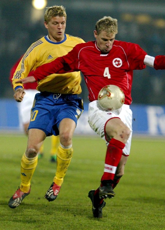 Stefan Enšo dok je bio kapiten Švajcarske