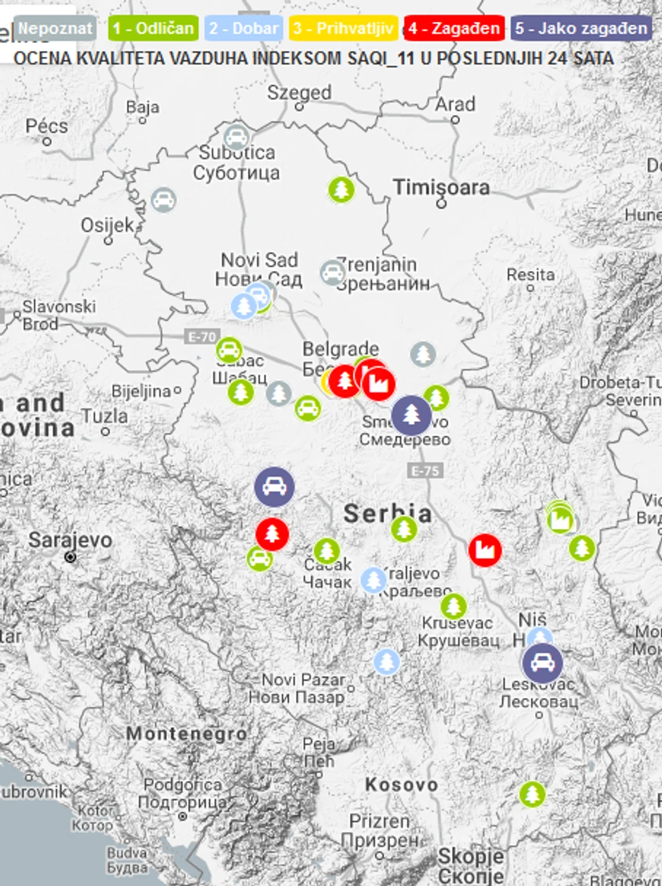 SEPA monitoring takođe pokazuje izuzetnu zagađenost