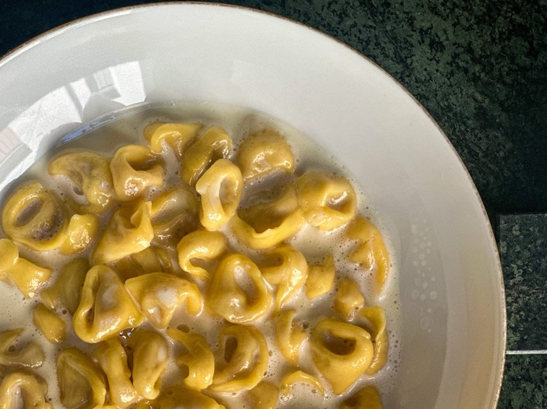 Tortellini in crema di Parmigiano at Franceschetta58 in Modena.Kaitlyn Rosati