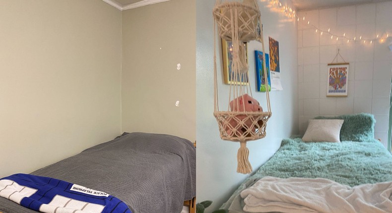 The author's twins decorated their dorm rooms very differently.Courtesy of Cheryl Maguire