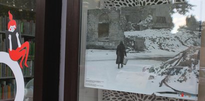 Niezwykłe zdjęcia w oknach biblioteki