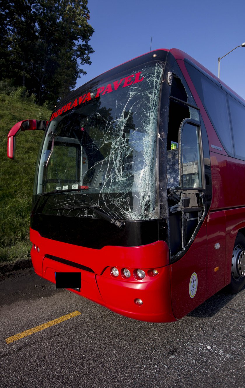 Ruda Śląska. Zderzenie autokarów na autostradzie A-4 