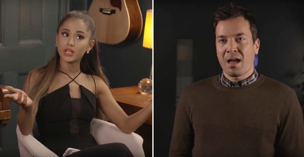 To nowy hit internetu: Ariana Grande i Jimmy Fallon rozmawiają piosenkami!