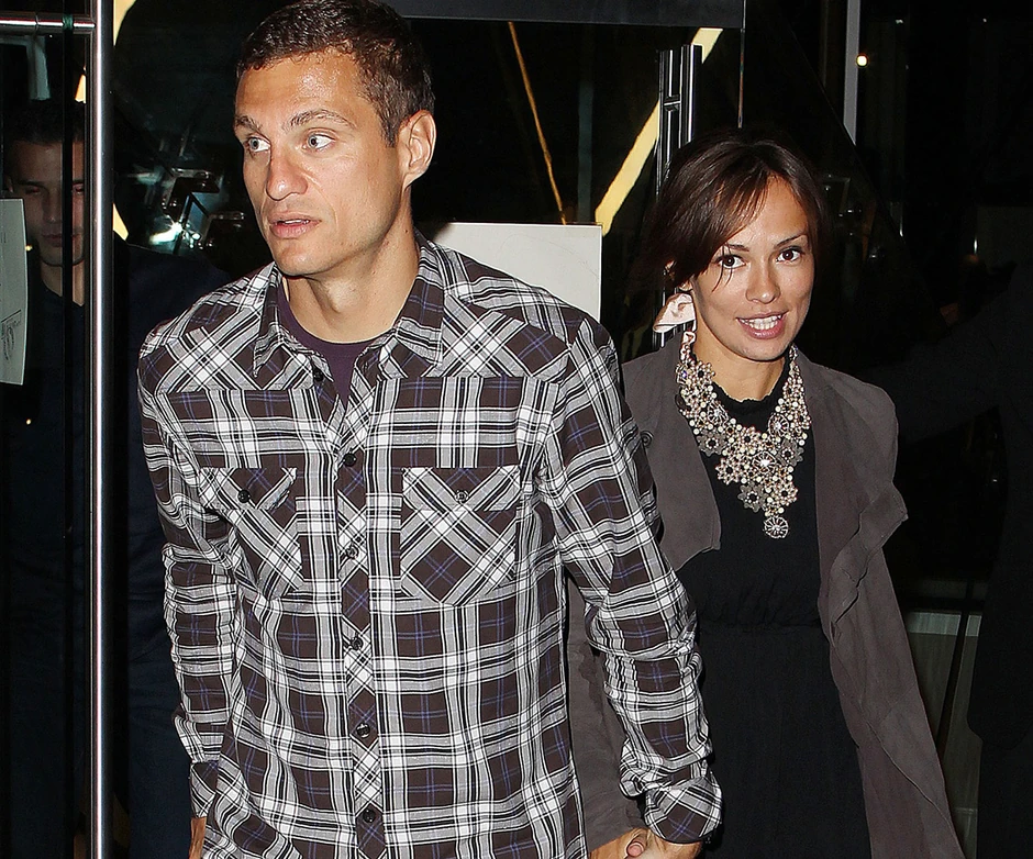 Nemanja Vidić sa suprugom Anom