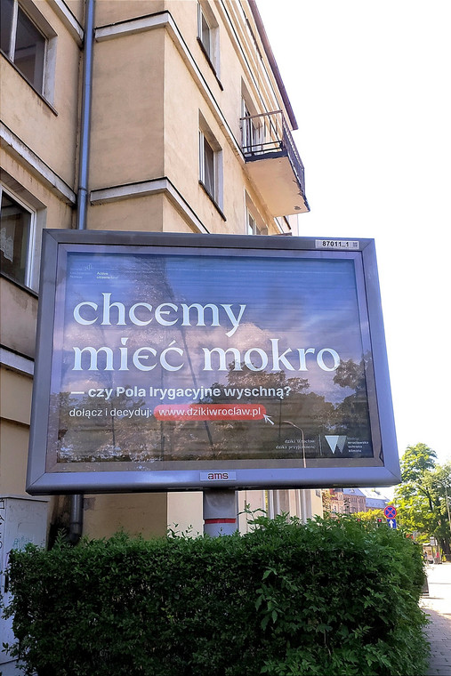 Billboard w centrum Wrocławia