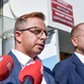 Posłowie KO Dariusz Joński i Michał Szczerba