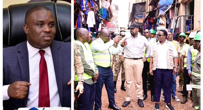 Lord Mayor Erias Lukwago was furious as Gen Muhoozi Kainerugaba toured Kampala roads on Tuesday
