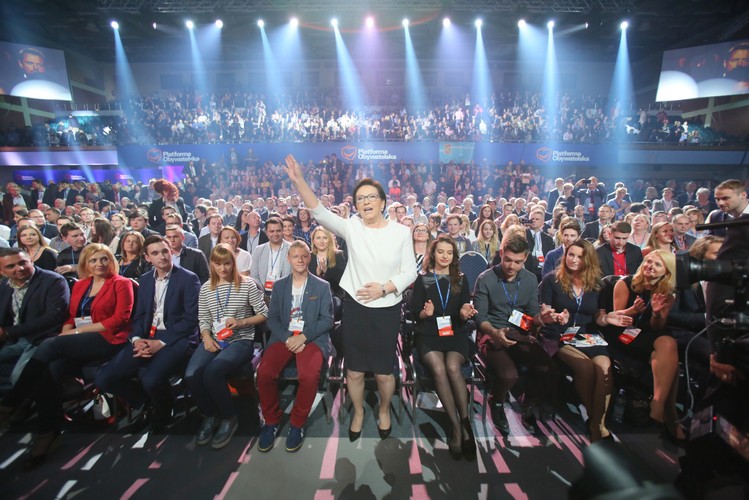 Ewa Kopacz na konwencji PO