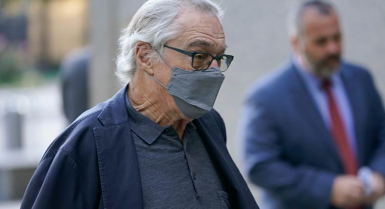 Robert De Niro arrives to court.AP/Seth Wenig