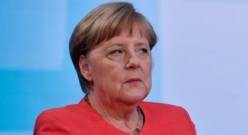 Germany's Merkel speaks about stimulus package.