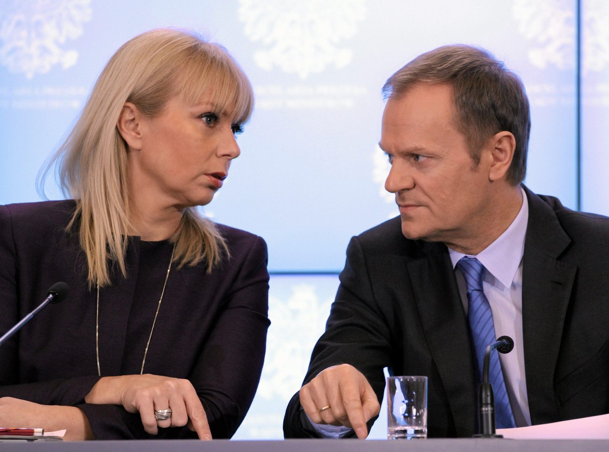 Elżbieta Bieńkowska i Donald Tusk