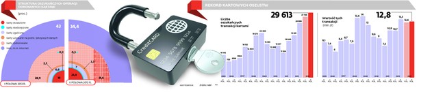 STRUKTURA OSZUKAŃCZYCH OPERACJI DOKONANYCH KARTAMI (proc.)