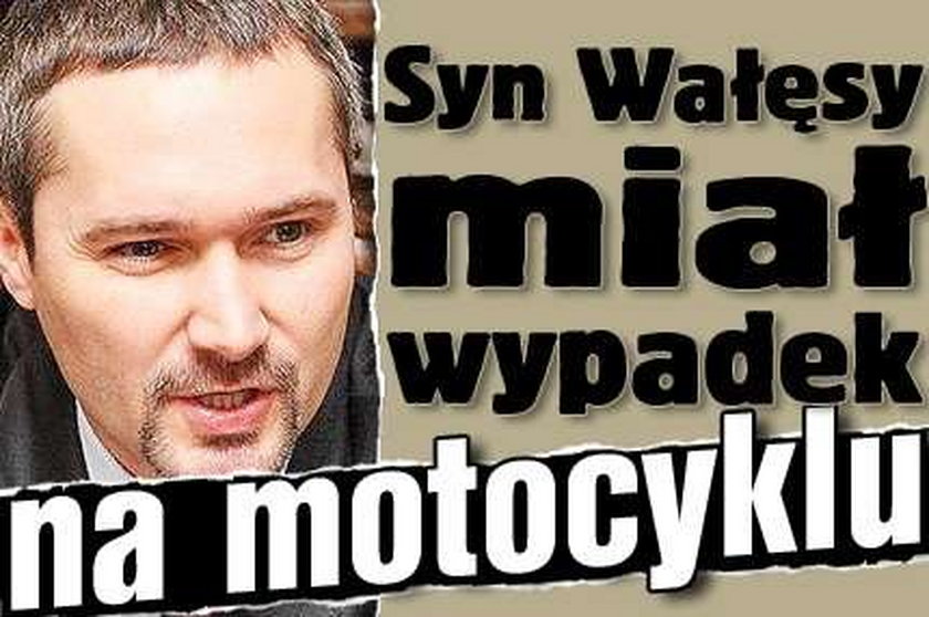Syn Wałęsy miał wypadek na motocyklu