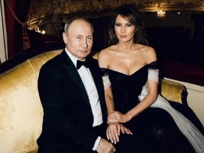 Veštačka inteligencija spojila Melaniju i Putina i Rusi tvrde da je rođena da im bude prva dama