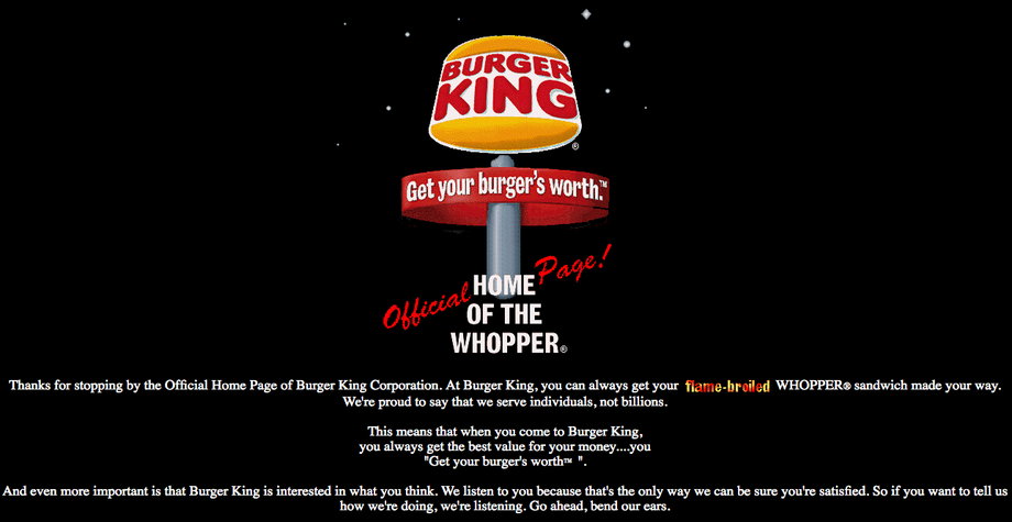 Burger King: December 26, 1996