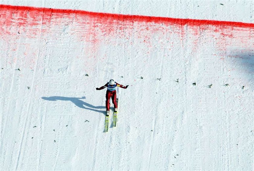 Piotr Żyła na skoczni Vikersund