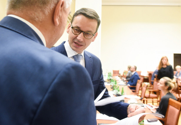 Wicepremier, minister rozwoju i finansów Mateusz Morawiecki w Sejmie.