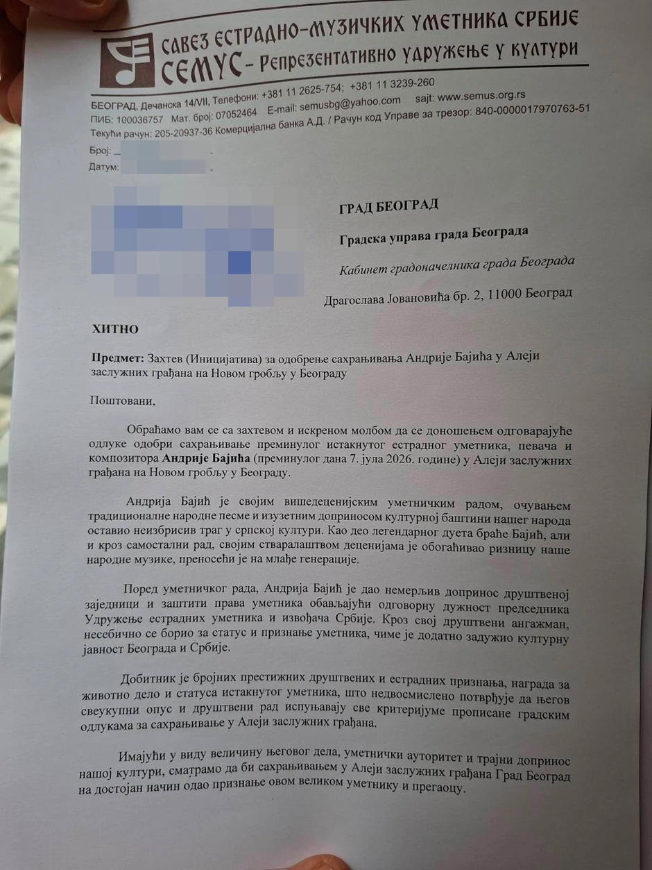 Saopštenje Semusa