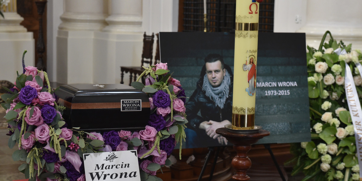 pogrzeb Marcina Wrony