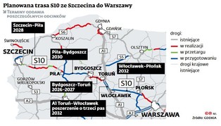 Kiedy ekspresówka z Warszawy do Szczecina? Jeszcze poczekamy [MAPA]