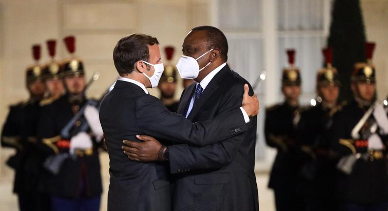 President Uhuru Kenyatta given a king's welcome in France, secures bags of goodies for Kenya