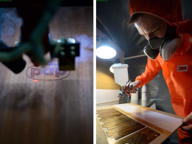 Bewood - Wólka koło Warszawy – produkcja drewnianych etui do telefonów.   <br><br>(ukit) PAP/Bartłomiej Zborowski