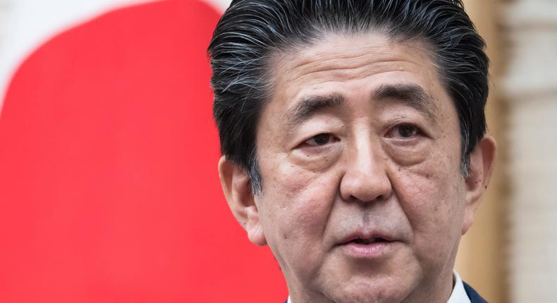 Former Japanese prime minister Shinzo Abe.