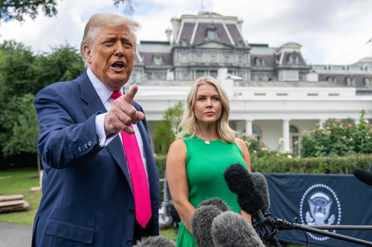 Donald Trump i Karoline Leavitt