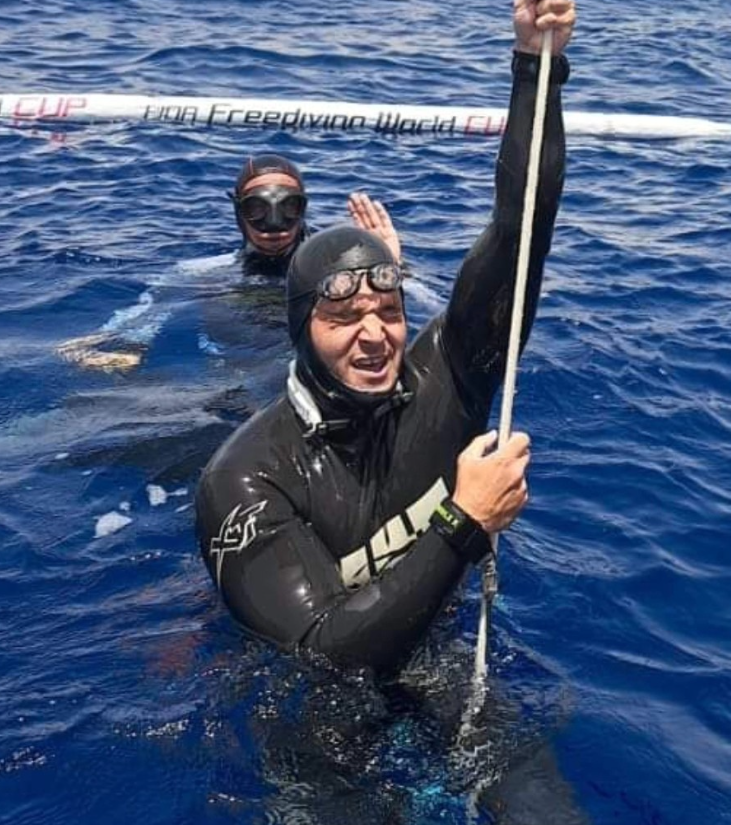 Freediver Martin Ruman.