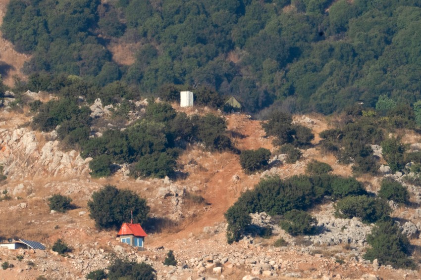 Šator militantne grupe Hezbolah na padinama planine blizu libansko-izraelske granice 10. avgusta