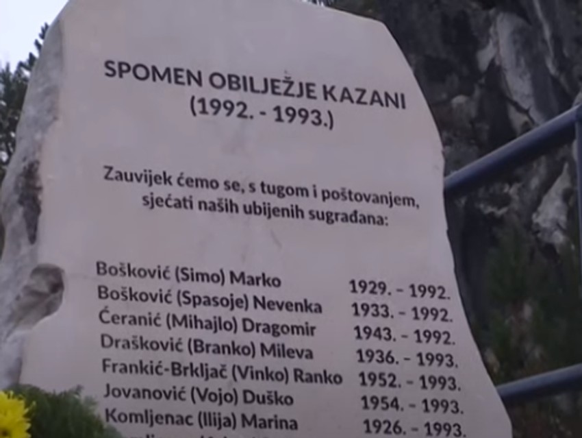 Spomen-ploča na Kazanima