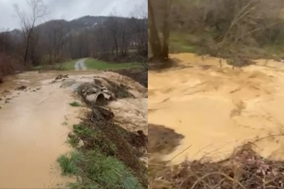 (VIDEO) IZLILI SE BUJIČNI POTOCI! Drama kod ovog grada Srbije: Meštani u panici