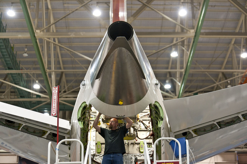 Fabryka Boeinga w Everet w stanie Waszyngton, montaż samolotów Boeing 787 Dreamliner
