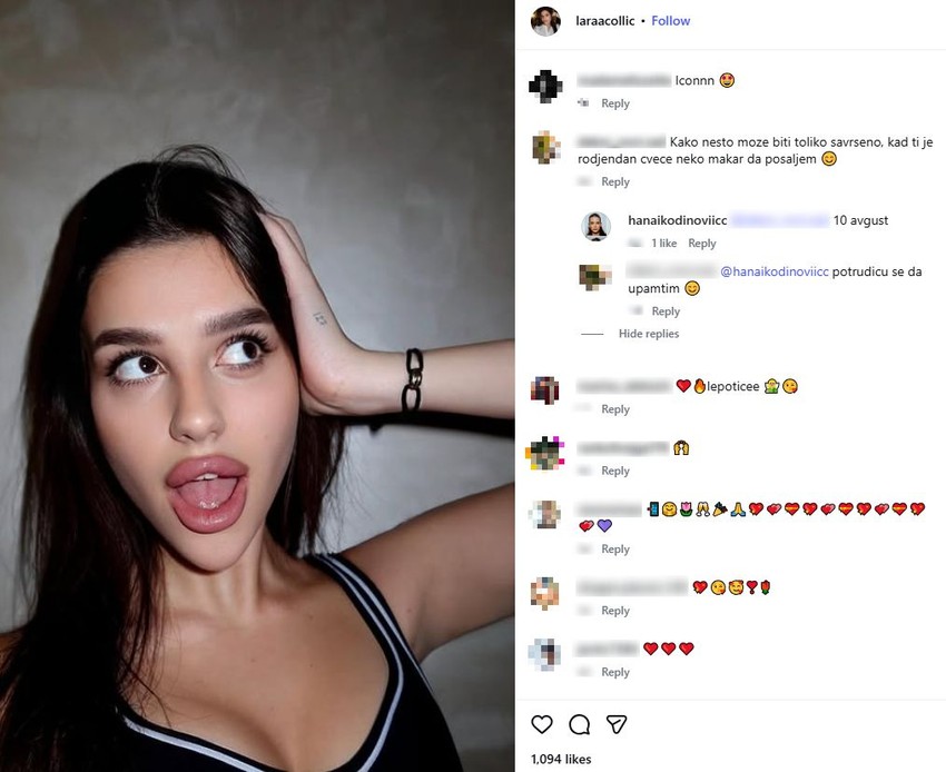 Hana Ikodinović komentariše Larinu objavu