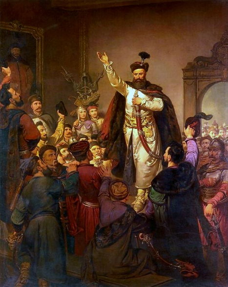 Zawiązanie konfederacji tyszowieckiej, obraz Walerego Eljasza-Radzikowskiego
