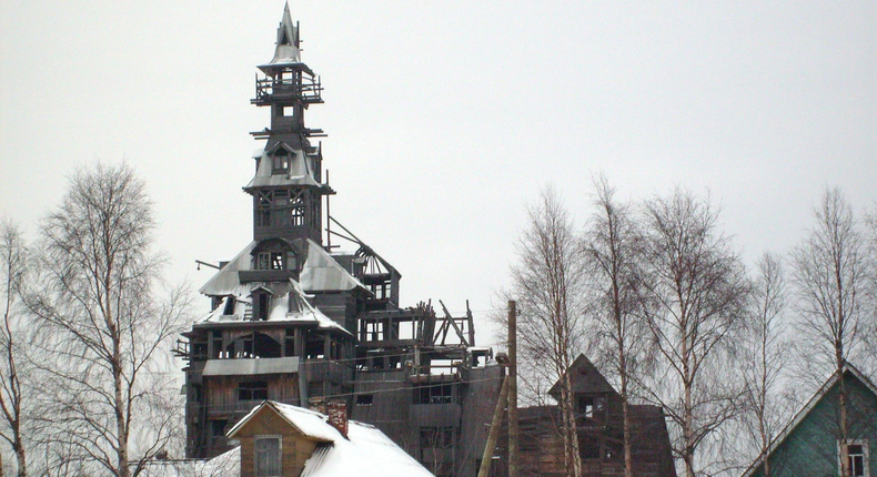 The Sutyagin House is often considered one of the tallest wooden houses in the world.