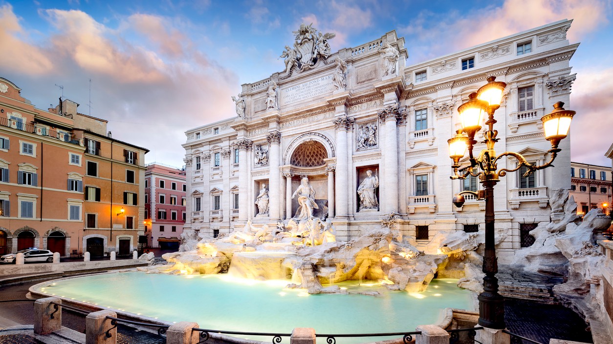 Fontána v Ríme.