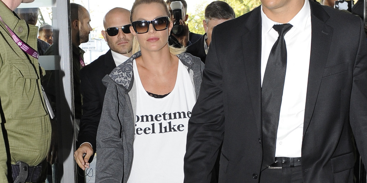 Britney Spears na lotnisku w Warszawie