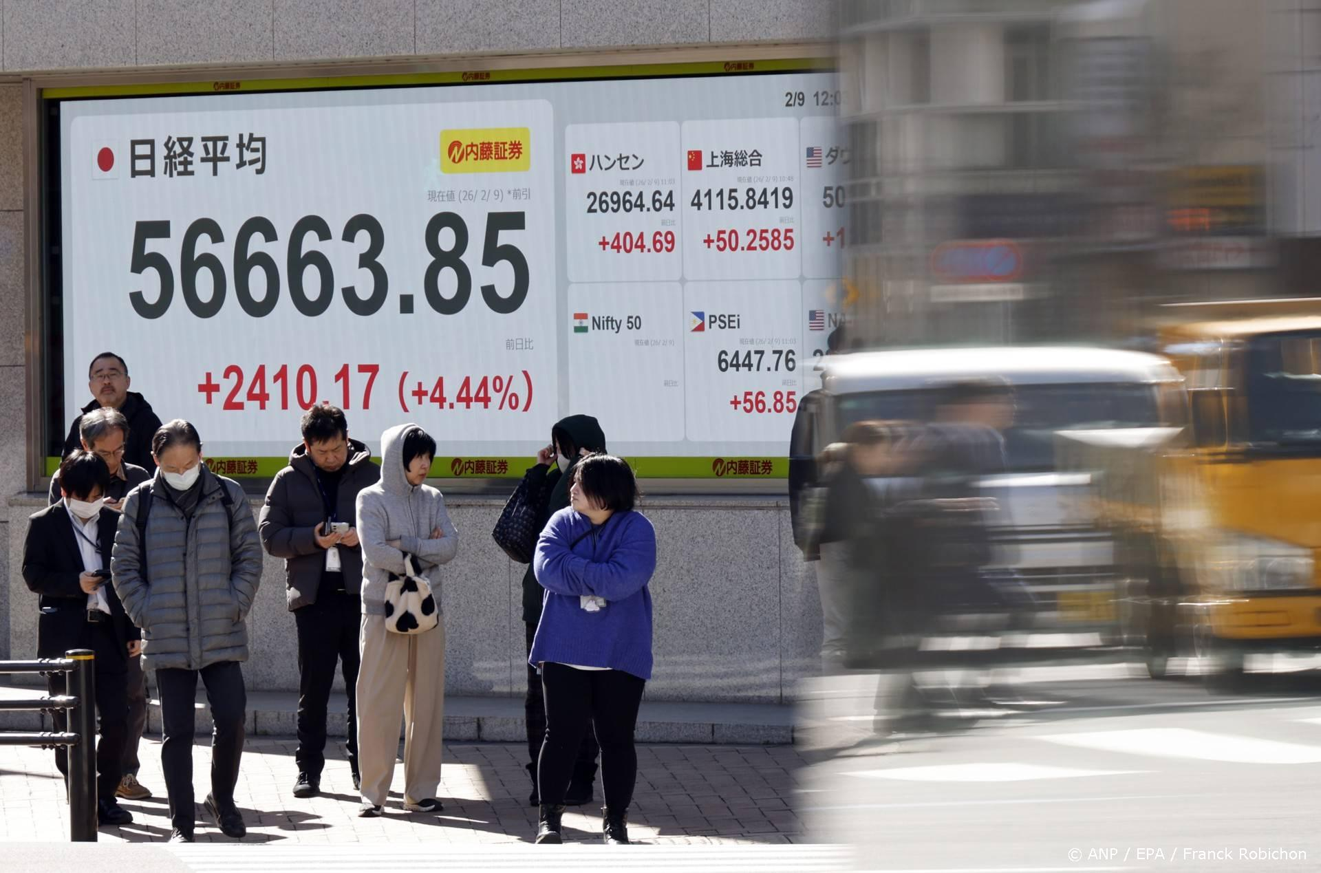 Nikkei doorbreekt voor het eerst 57.000 punten na verkiezingszege van Takaichi