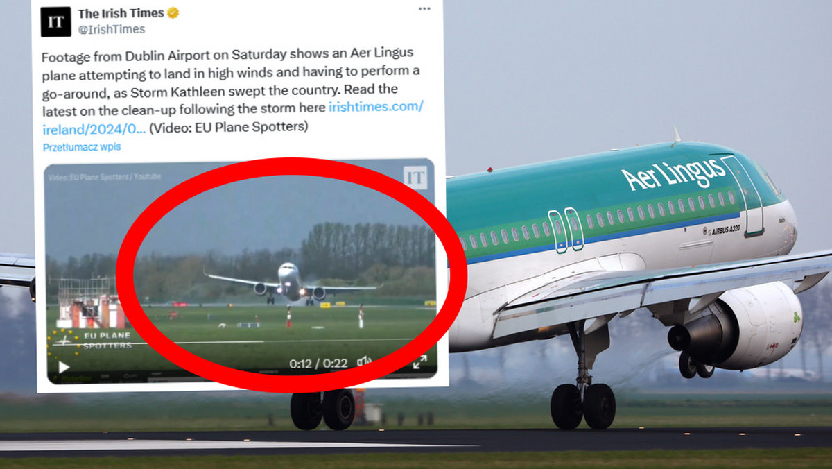 Dramatyczna próba lądowania samolotu w Irlandii