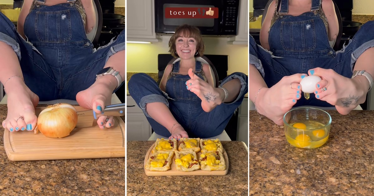 Nie ma rąk, a gotuje jak profesjonalistka. Emily Rowley pokazuje, że można osiągnąć wszystko