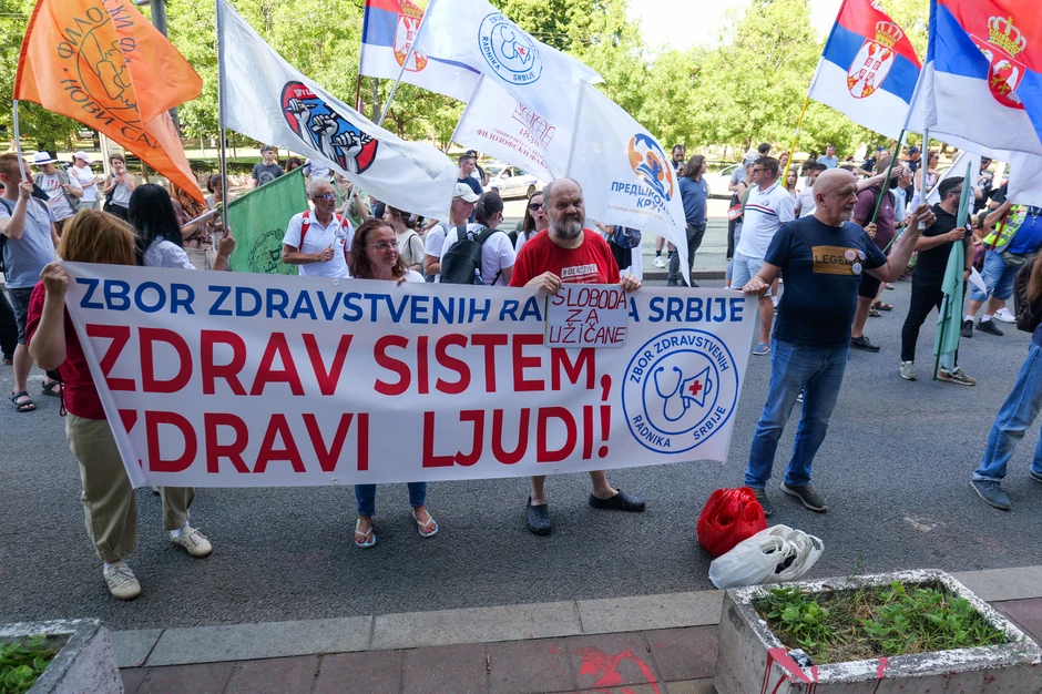 radnici studenti protest ministarstvo rada društveni front