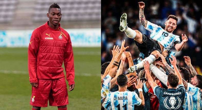 Christian Atsu courts controversy for tweeting about Argentina while Ghana game was ongoing 