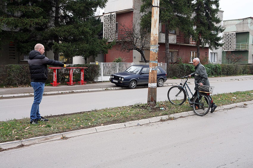 Stub u koji je udario vozač "tojote"  M. Đ.