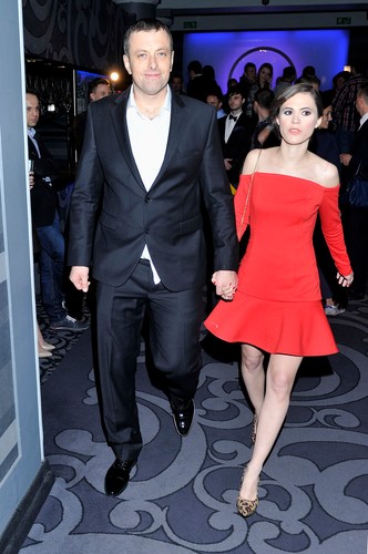 Tymon Tymański z partnerką na gali Fryderyków 2014