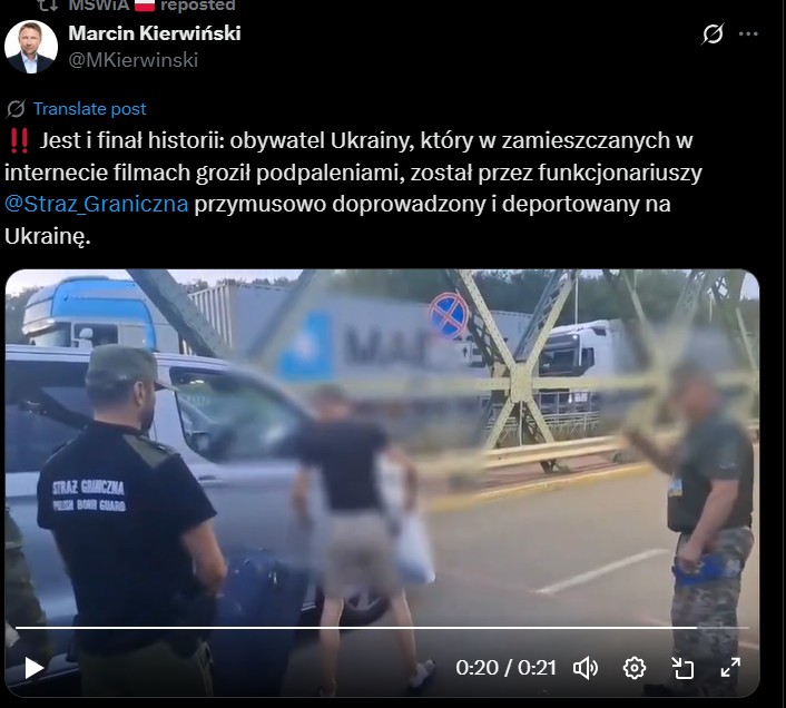 MSWiA chwali się deportacją