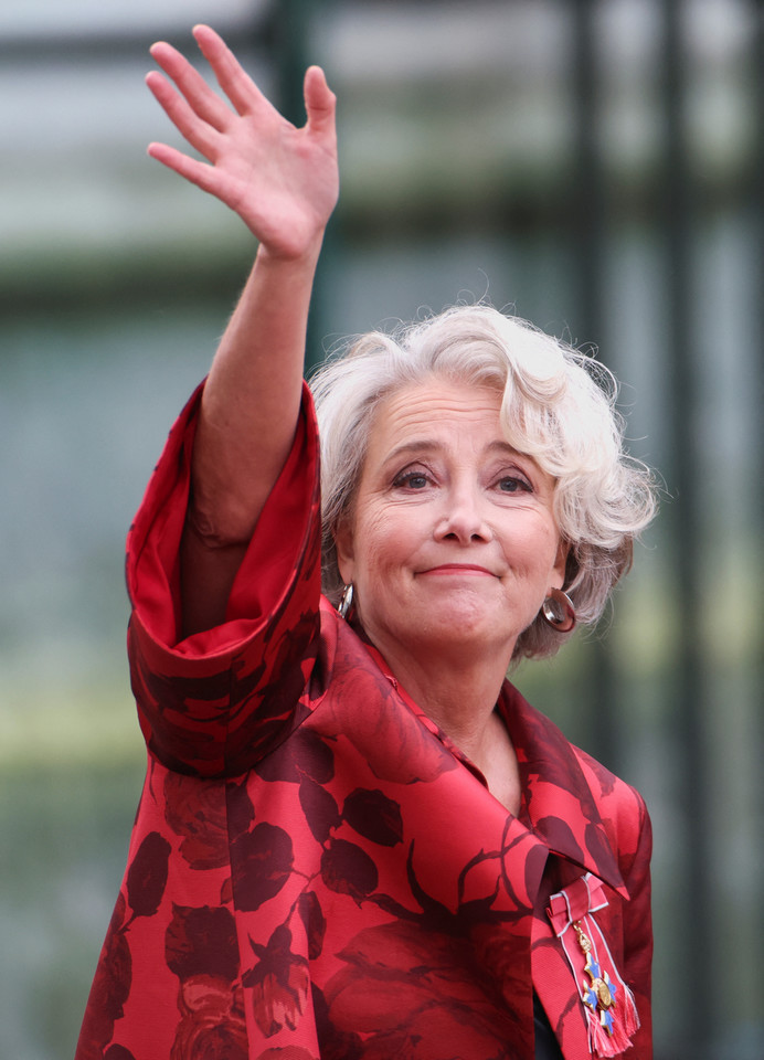 Emma Thompson na koronacji Karola III