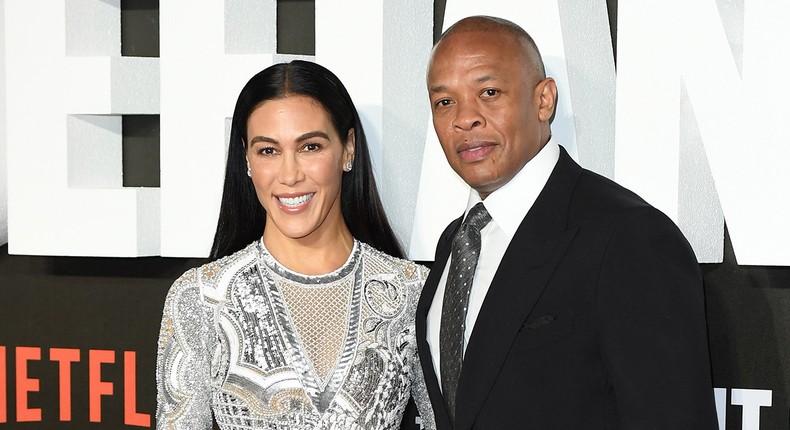 Dr Dre and wife, Nicole Young [NetworkWiki]